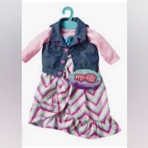 My Life As Chevron Maxi Skirt Outfit for 18-inch doll